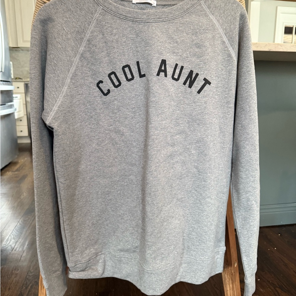 Grey 'Cool Aunt' Sweatshirt
